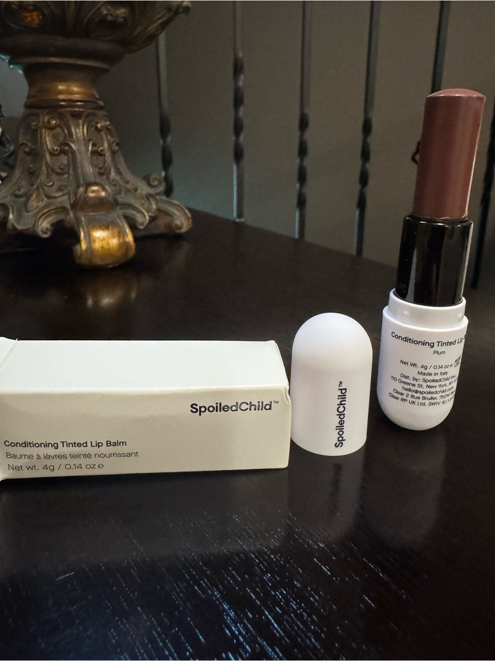 NEW SpoiledChild Conditioning tinted lip balm PLUM 4g